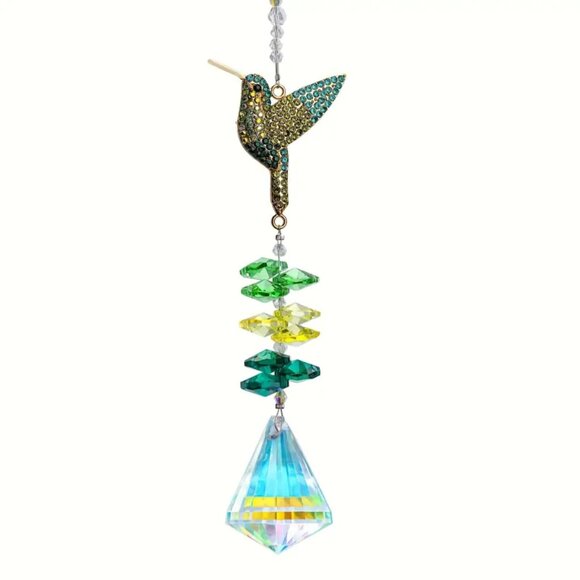 Art Deco Style Crystal Suncatchers - Butterfly, Bee, Humming Bird- Pendant Prism - Picture 5 of 12